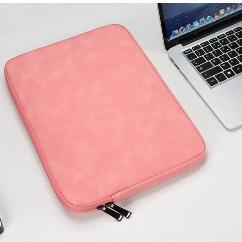 حقيبة كمبيوتر محمول من جلد البولي يوريثان مقاس 12,13.3,14,15.4,15.6 بوصة، حافظة للرجال والنساء لجهاز Macbook Air Pro Notebook ASUS Huawei