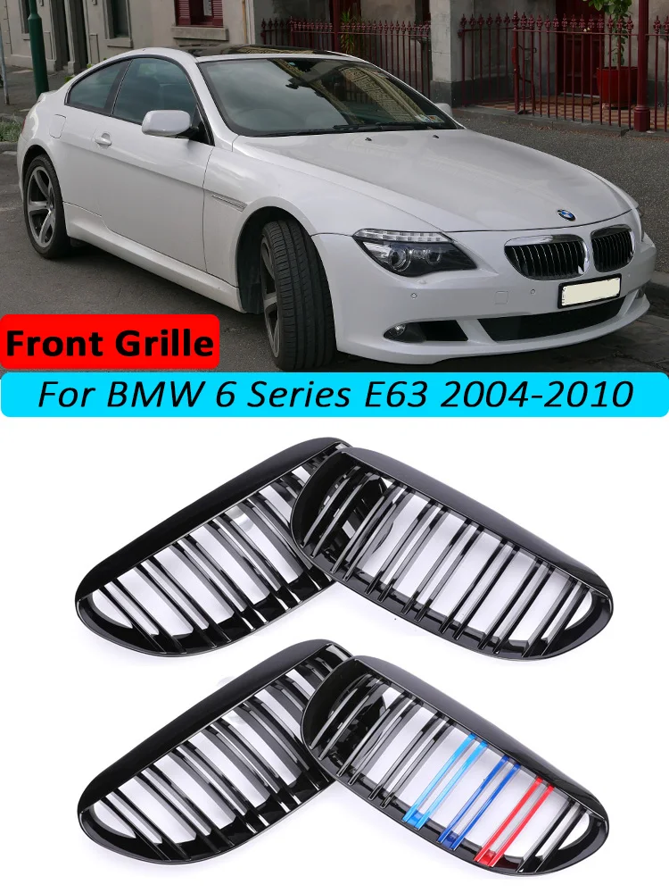 Front Kidney Facelift M Color Grill Radiator Center Grille Cover For BMW 6 Series E63 E64 2004-2010 645ci 650i Car Accessories