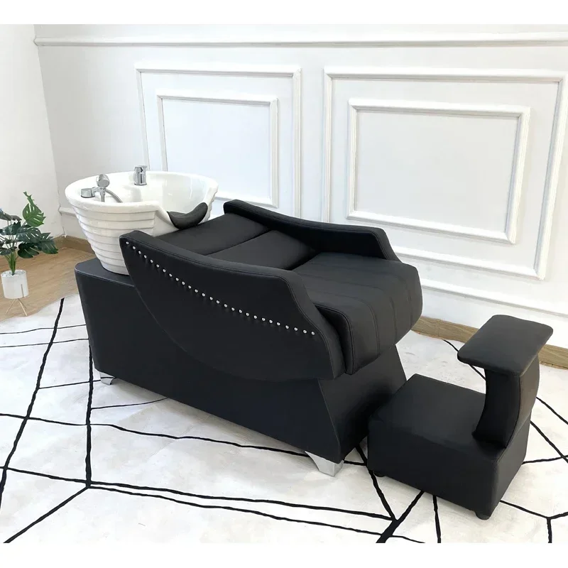 Hair Spa Washbasin Shampooing Washing Chair Porcelain Hairdressing Salon Professional Makeup Chuveiro Headspa Bed Cosmetologist