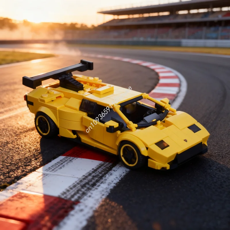

392 шт. MOC Lamborghiniesed Diablo GTRs City Champions Модель суперкара Строительные игрушечные блоки Рождественский подарок Сборка Идея своими руками Кирпич