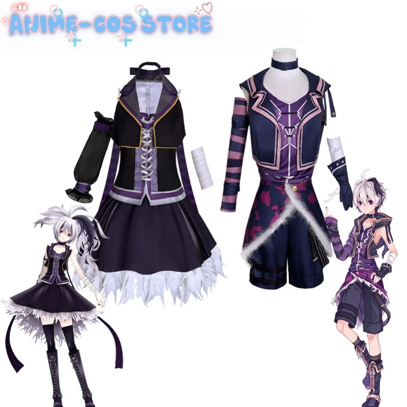

Anime Vtuber Nijisanji V Flower V3 V4 Cosplay Costume Gynoid Halloween Costume Women Libraryvflower Rock stage costume role play