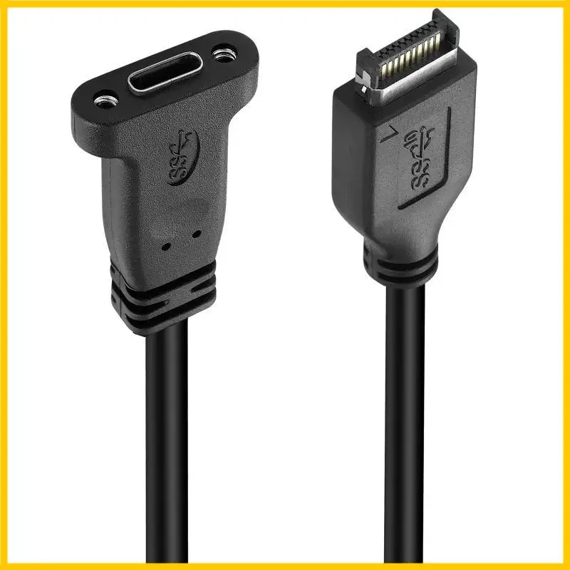 

USB 3.1 Передняя панель Тип E до удлинительного кабеля C 10 Гбит/с внутренний провод адаптера (50 см) с перегородкой PCI