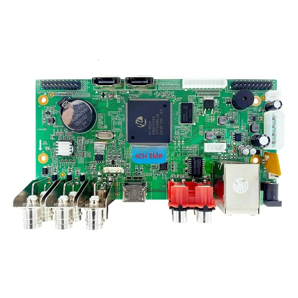 4CH Hybrid 5 in 1 TVR AHD CVR NVR XVR main board 4 channel DVR PCB