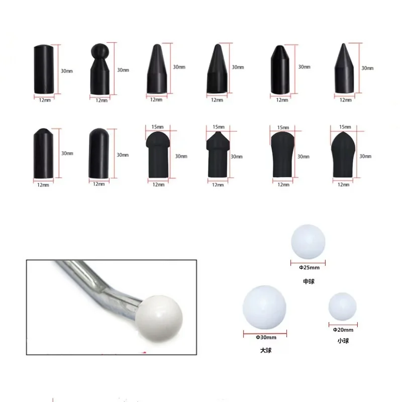 Dellen Reparatur Kopf Relacement Haken Paintless Dent Reparatur Hagel Puller Haube Tür Kotflügel Für Auto Dent Removal Tools – Detail 3
