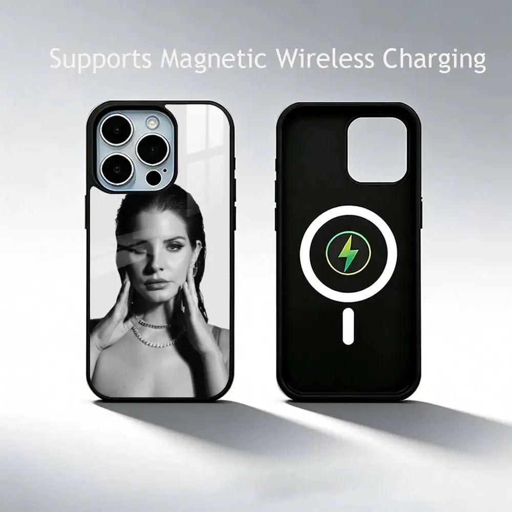Singer L-Lanas D-Del R-Rey   Phone Case For iPhone17,16,15,14,13,12,11 Plus,Pro Supports Magnetic Wireless Charging