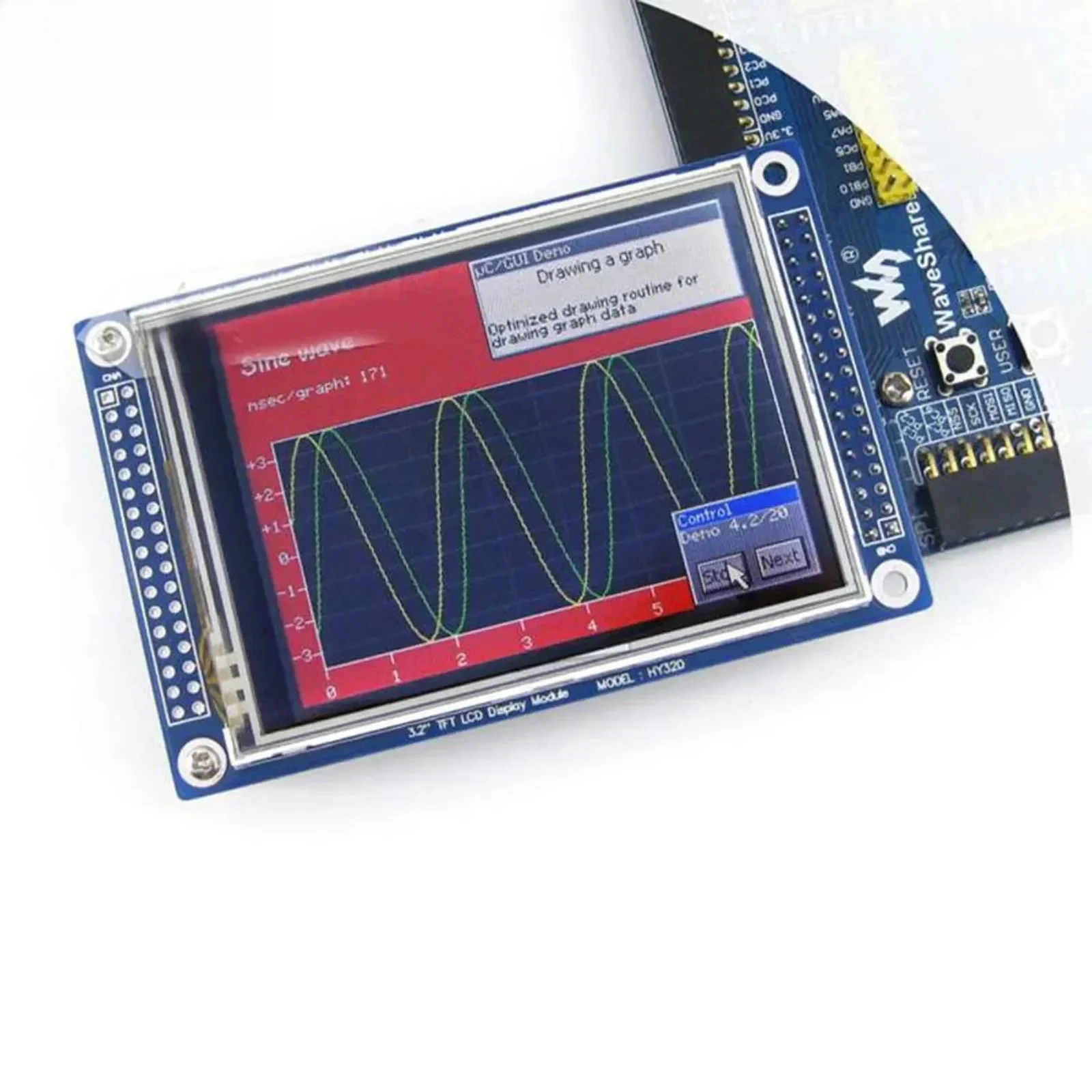 

Waveshare HY32D 3.2 inch TFT LCD Touch Screen Display Module 320*240 XPT2046 Controller LCD Controller ILI9341 Replace ILI9325