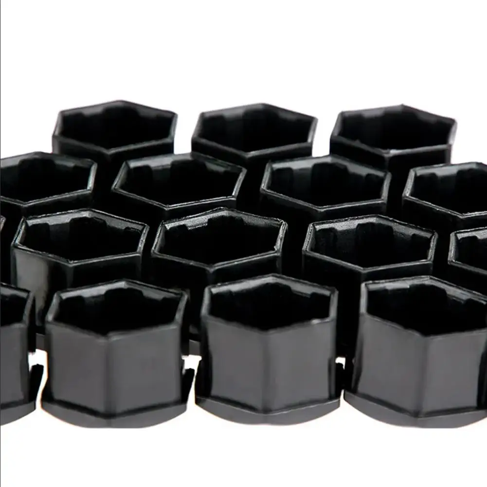 20 Pcs Wheel Nut Covers Bolt Caps Vinyl Lug Bolt Cover Auto Hub Screw Protection Anti-Theft Cap 17mm Dustproof