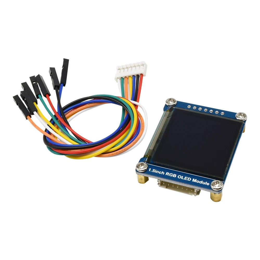 Módulo de exibição oled rgb de 1.5 polegadas, tela lcd 128*128 rgb para arduino ssd1351 placa lcd interface spi cor completa hd oled