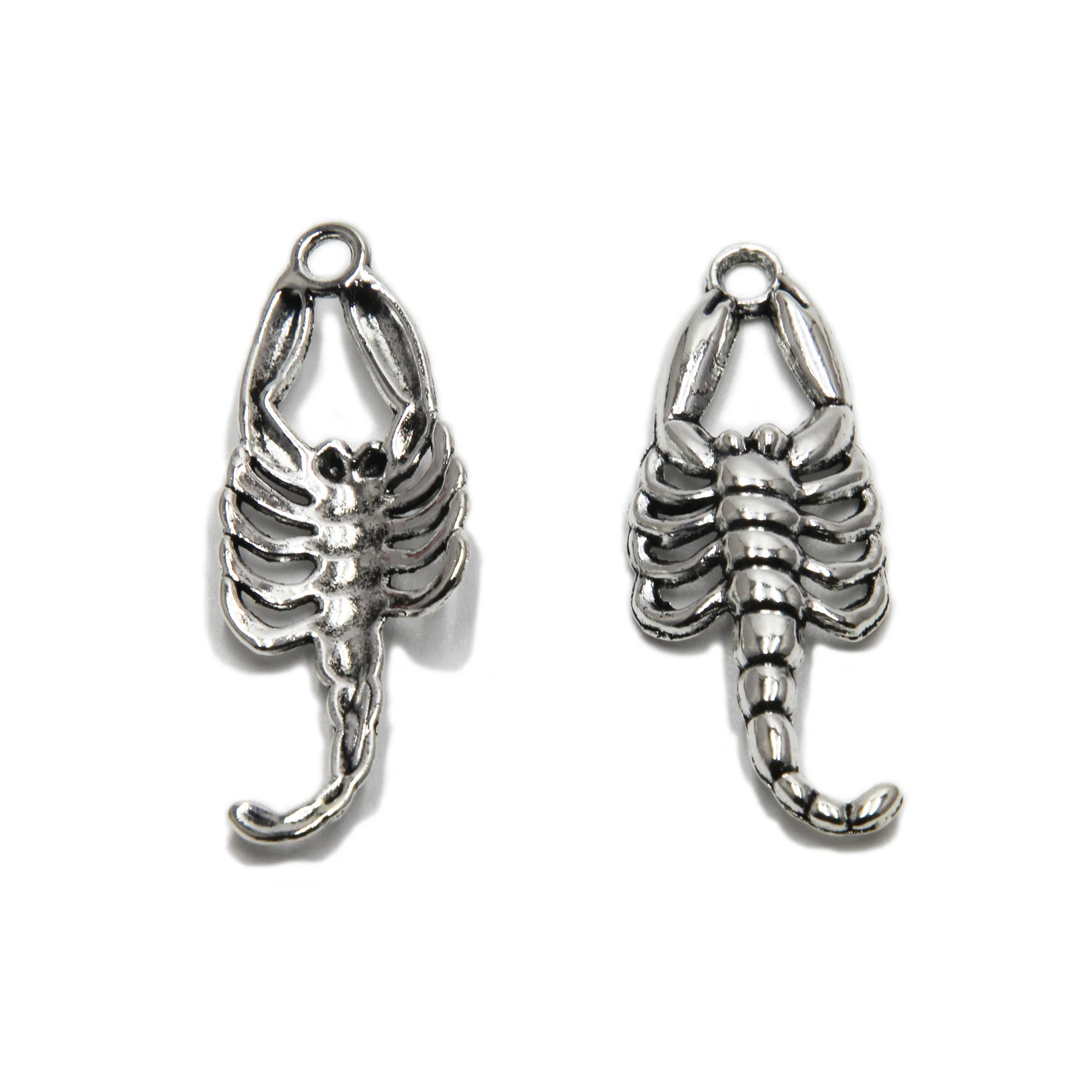 10pcs Scorpion Charms Antique Tibetan Silver Tone Zinc Alloy 41*16mm