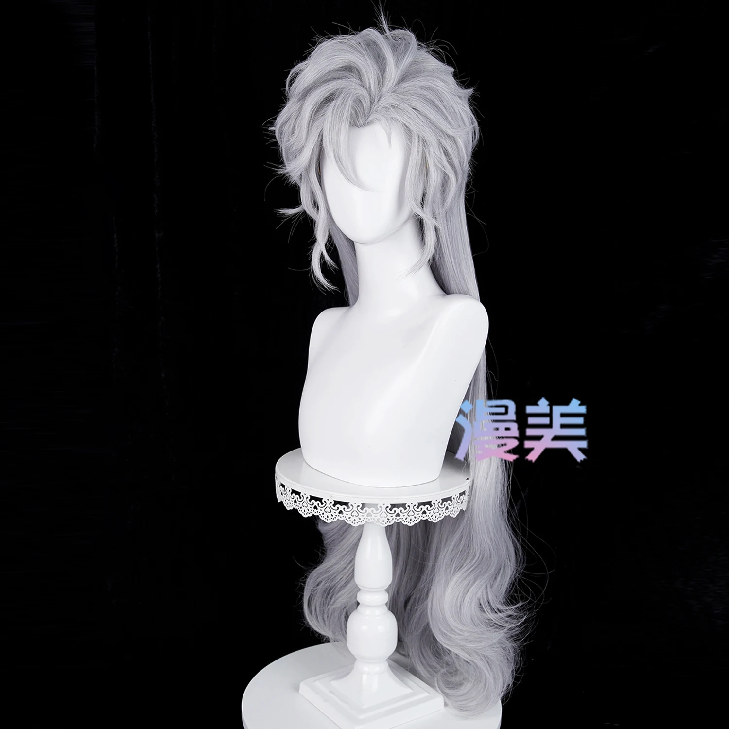 Game Love and Deepspace Sylus Cosplay Wig Sylus Long White Cosplay Hair For Comicon Party Adult Women Men