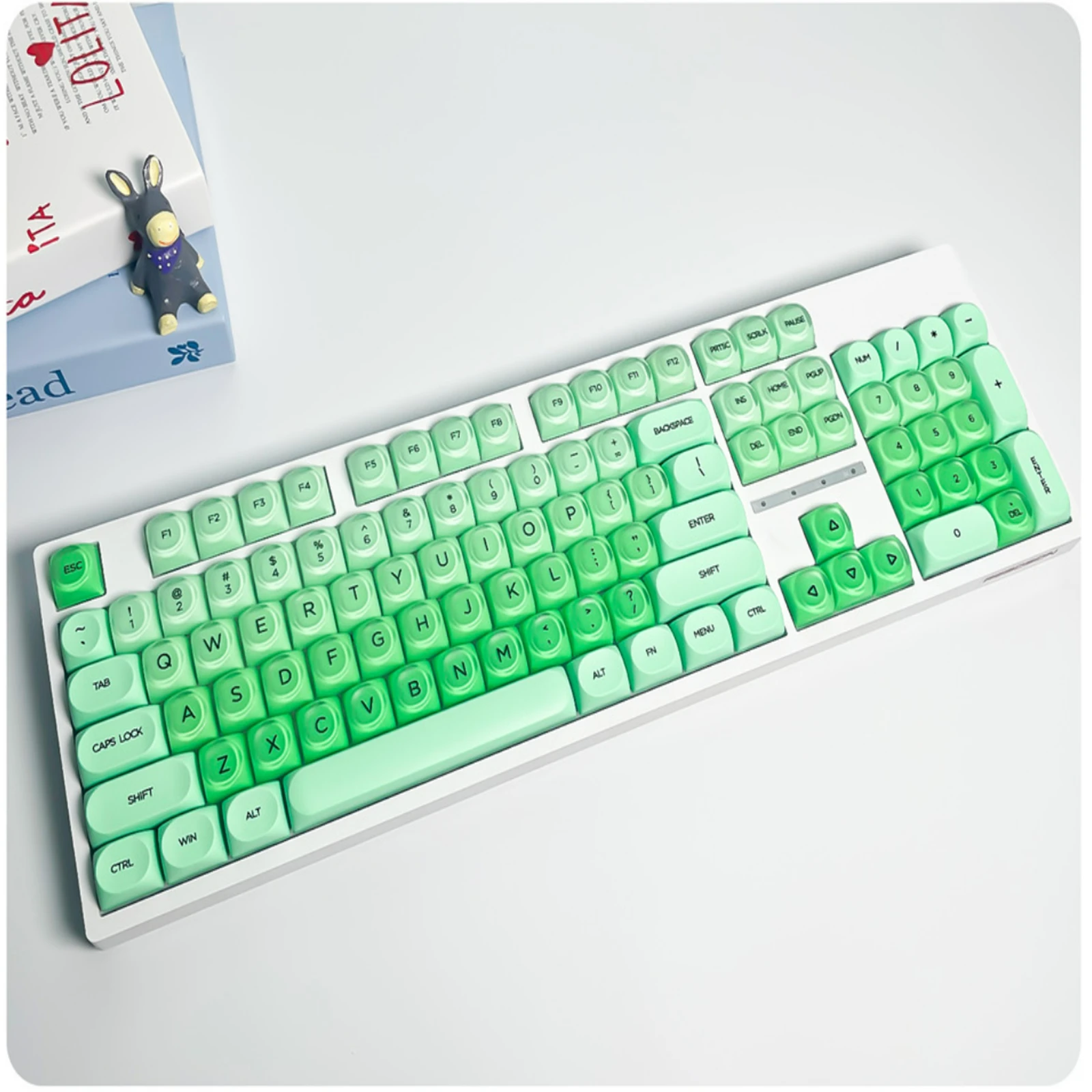 

HOA новая высота желеобразная колпачок для клавиш, полупрозрачный матовый материал PBT, небольшой полный набор коробок, подходит для различных механизмов