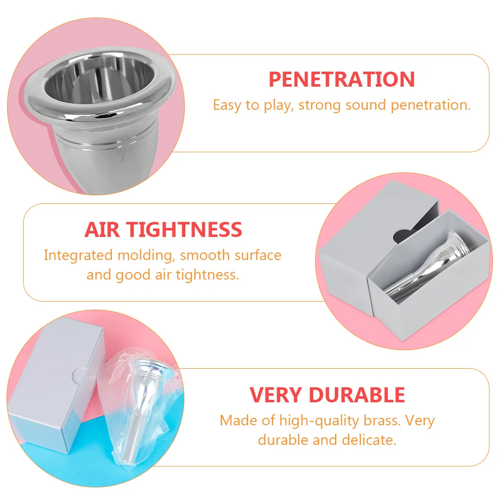 Boquilhas Sousaphone Grandes Instrumentos Musicais Substituição Parte Tuba Latão Banhado A Ouro