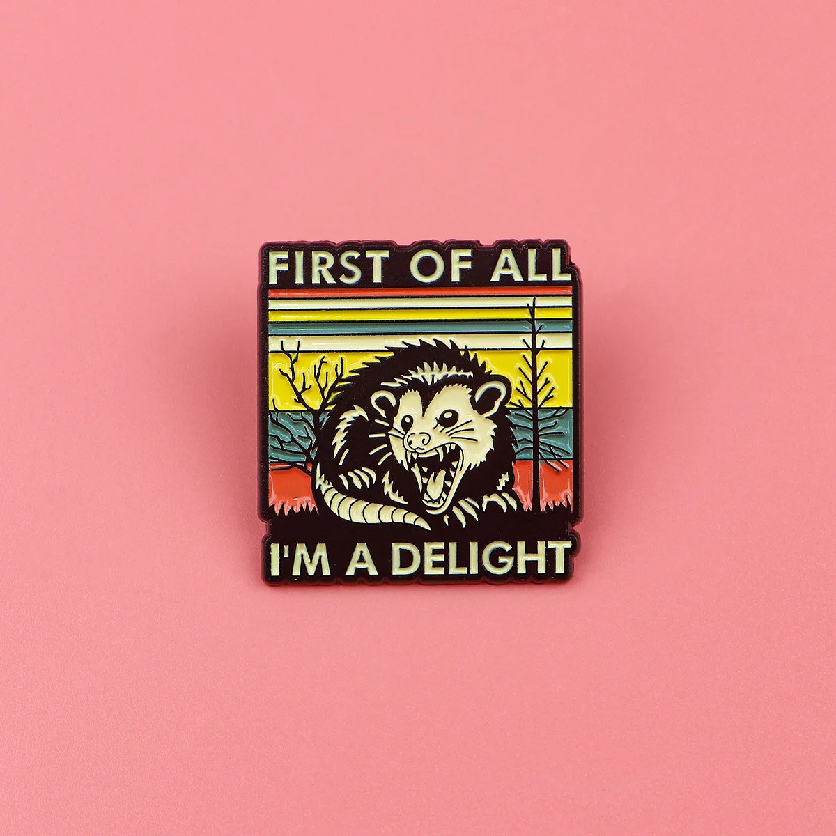 Cartoon Mouse Opossum Brooch Badge Clothing Backpack Ornament Accessories Pin Alloy Badge Cross Border In Stock Wholesale