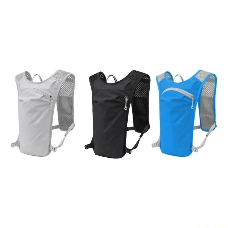 U2JB Lightweight Hydrating Vest For Running With Multiple Pockets Reflective Safety Feature Adjustable For Sports