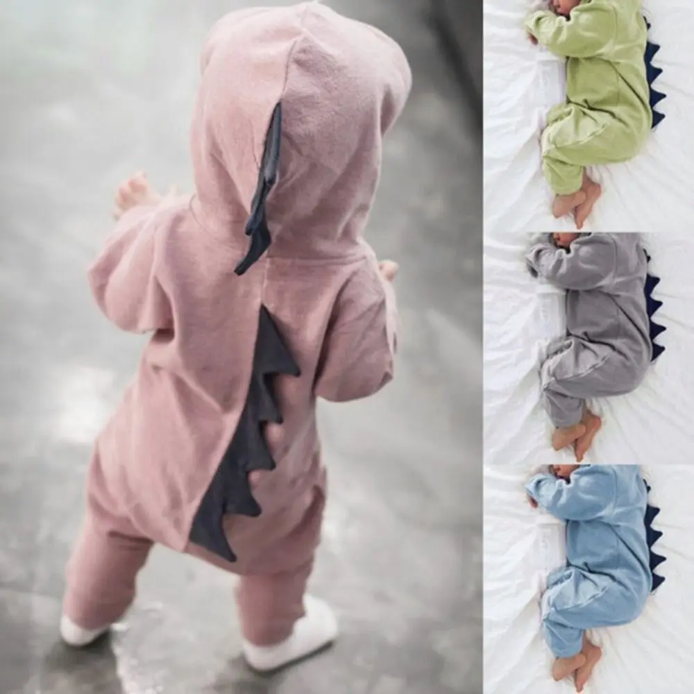 New Lovely Hooded Romper Jumpsuit Layette Sets Cartoon Cotton Cosplay Costume Clothes Infant Baby Kids Clothes