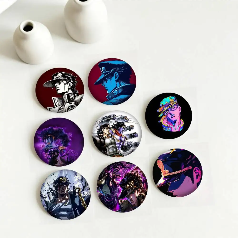 JoJos Bizarre Adventure Jotaro Kujo 25mm 32mm 44mm 58mm 75mm Brooches Badges Pins for Accessories Gift