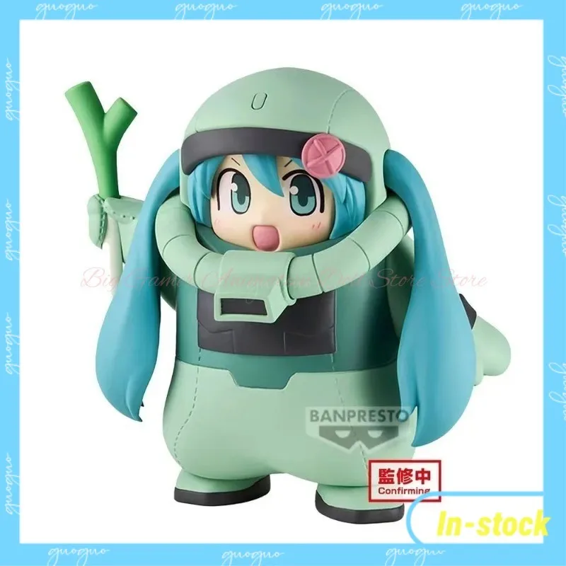 【in-stock】bandai-original-banpresto-45th-anniversary-hatsune-miku-anime-gundam-zaku-action-figure-model-toy-collections-gift