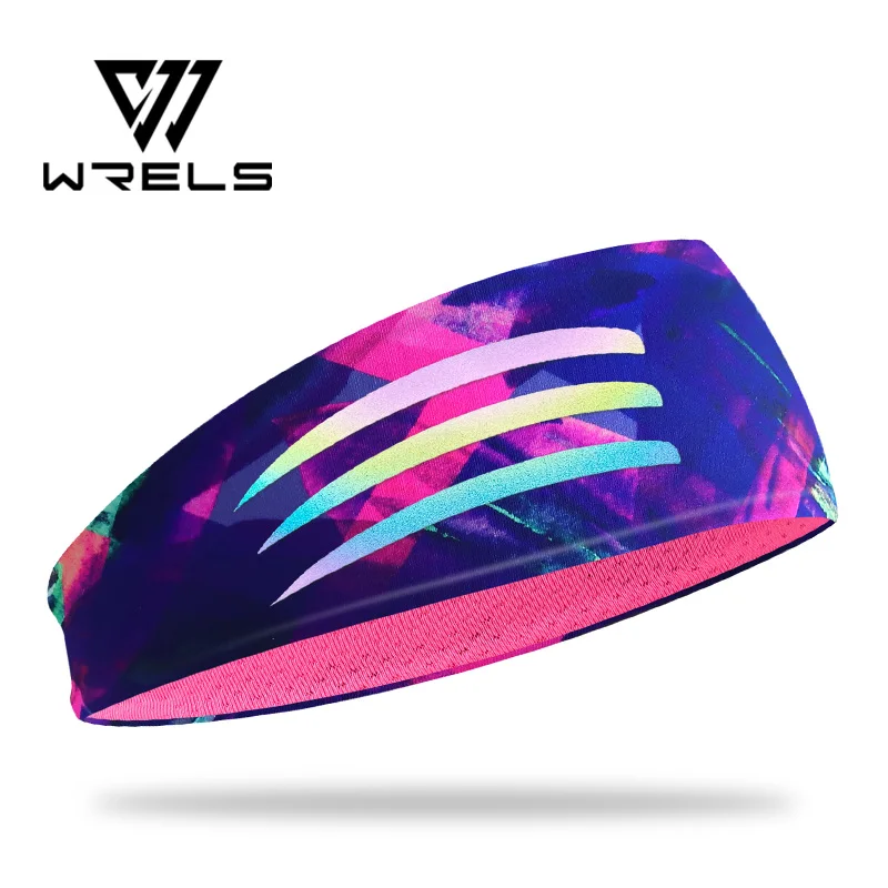 Sport Headband Breathable Running Gym Sweat Guide Band Cooling Quick Dry Stretchy Headwear Lightweight Tennis Cycling Sweatband