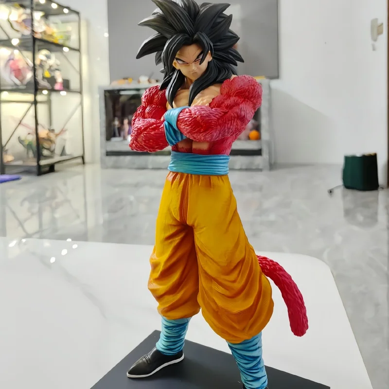 Dragon Ball Anime Toy 32cm Super Saiyan 4 Goku Jt Statue Brother Planb Anime Model Collection Desktop Ornament Male Gifts Toy