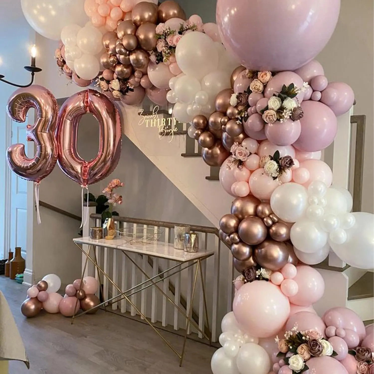 50/100 Stück staubige rosa Latexballons 12-5 Zoll Boho Blush Pink Geburtstags-Heliumballon für Mädchen Babyparty Jahrestag Hochzeit P – Detail 4
