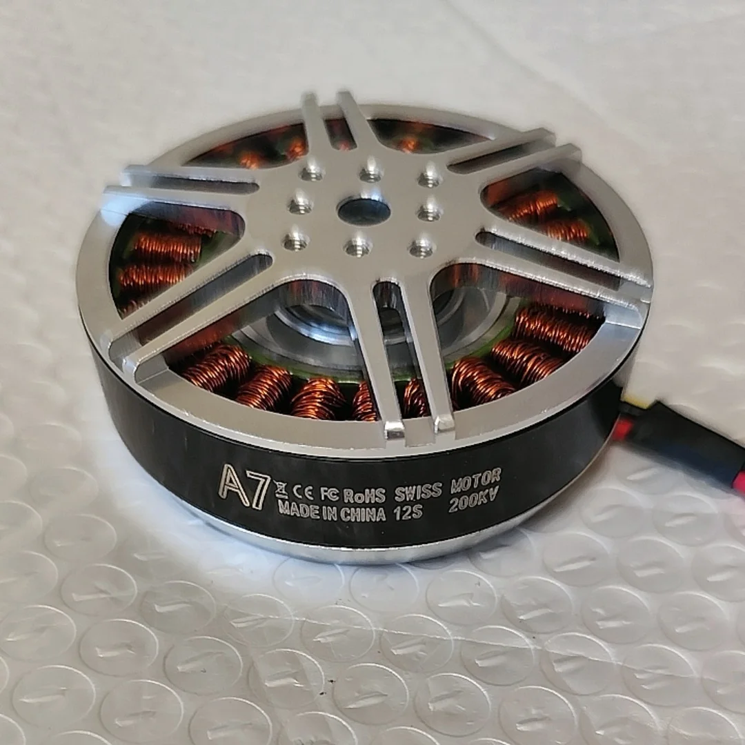 

Бесщеточный двигатель A7025 (6210) 200KV для дронов-опрыскивателей, БПЛА, авиамоделей с внешним ротором и большой тягой