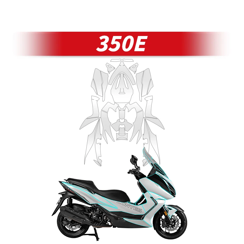 

Used For ZONTES 350E Motorcycle Full Paint Protection Transparent Film Of Bike Accessories Scratch Proof Protective Decals TPU