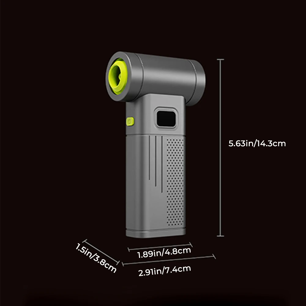 

880000RPM Powerful Dust Blower 5-Gear Speed Adjustable Digital Display Turbo Jet Fan High Speed Brushless Vacuum Cleaner Blower