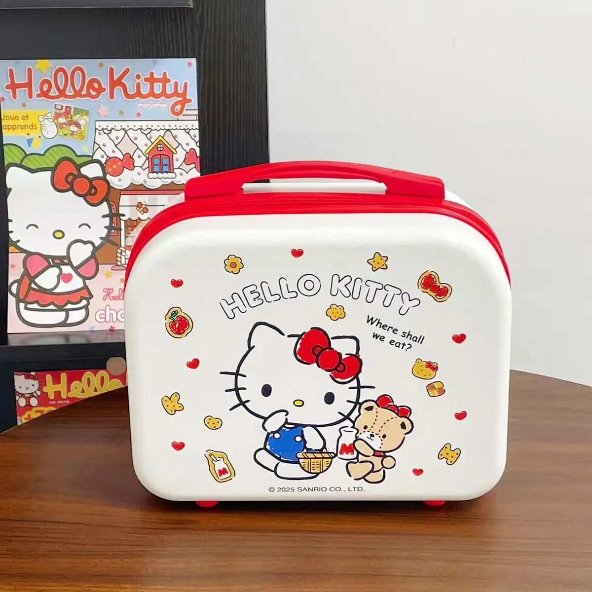 HELLO KITTY Zipper Makeup Case Waterproof Large Capacity Storage Travel Toilet Bag Cute Companion Gift for Girls Portable