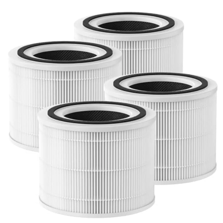 

Комплект из 4 сменных фильтров 240, совместимых с очистителем воздуха Puro 240, 3-в-1, с активированным углем