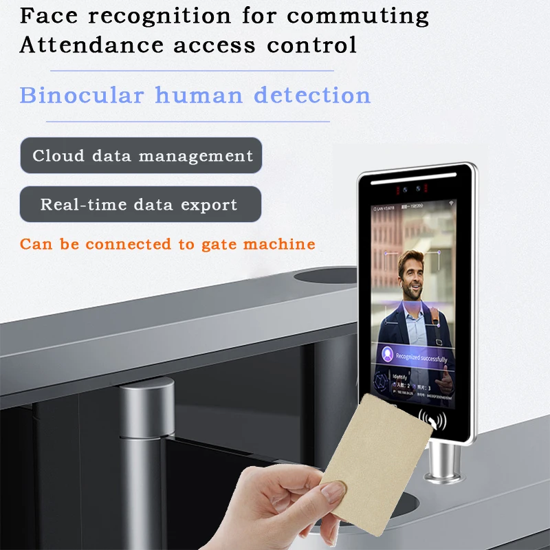 Customizable Android System Facial Attendance Management Terminal Night Vision NFC IC WiFi QRcode New Reset Face Recognition