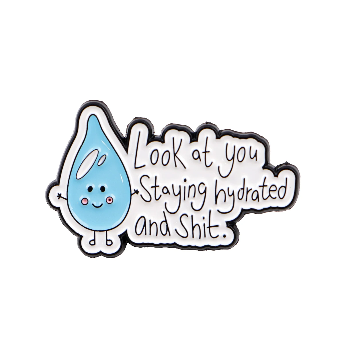 Funny Animals Enamel Pin, Cartoon Cat Brooch