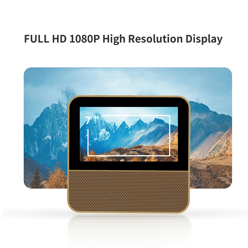 7-inch 16:9 digital HD touch screen, home portable DAB digital TV radio, camping mini TV