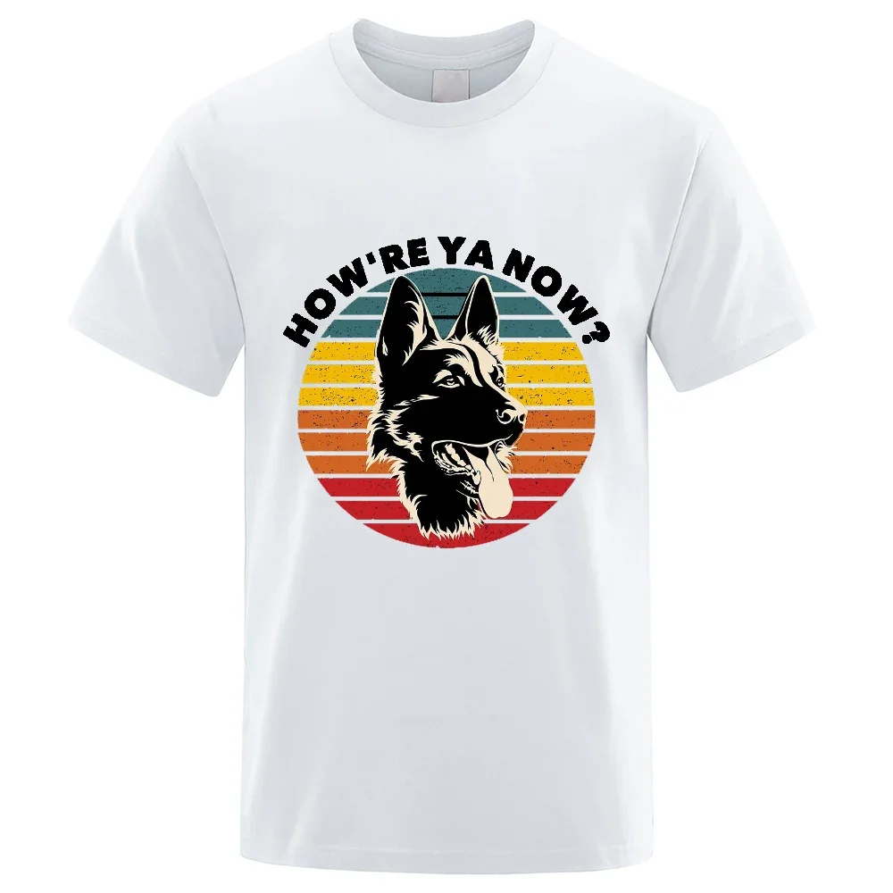 CLOOCL Funny 100% Cotton T-Shirt Pet Dog German Shepherd Pattern T-shirt Men Sweatshirt Tees Asian Size XS-7XL Drop Shipping