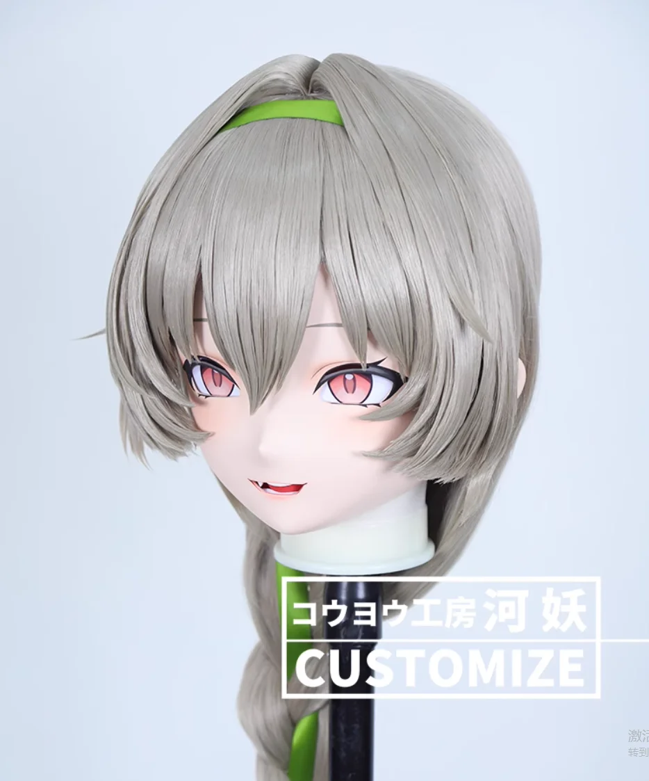 

C-10123 Customize Full Head Resin Cartoon Cosplay Japanese Character Anime Role Play Crossdress Kigurumi Mask With Back Shell