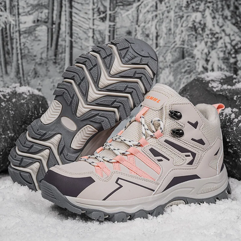 Casual Light Climbing Footwear Breathable Mesh Fabric Anti Slip Wear Resistant Outdoor Trekking Sneakers