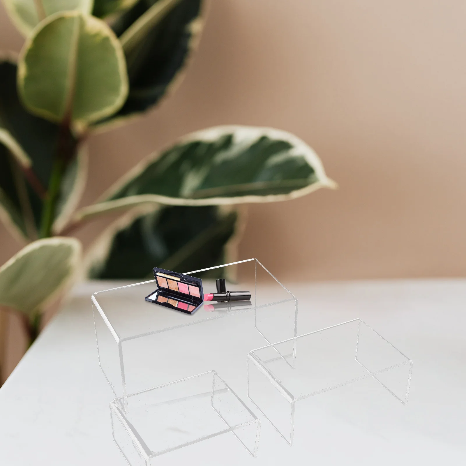 

3 шт., акриловая полка для хранения косметики, подставка для лестницы, держатель для ювелирных изделий, органайзер, полка для духов, акриловая полка для хранения