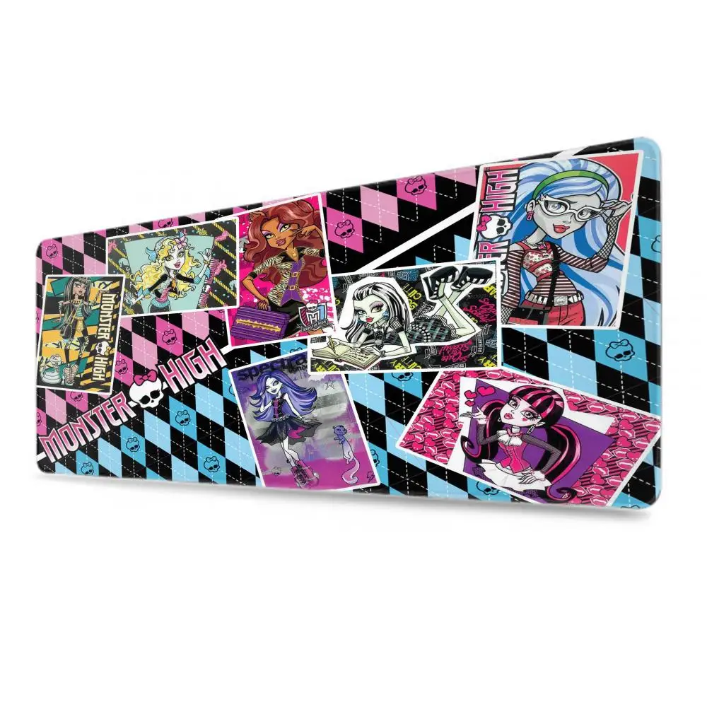 Cartoon Monster High Mouse Pad Mouse Pad Desk Mouse Pad Cute HD Desk Pad Extended Gaming Keyboard Mats Gamer Mousepad 90x40