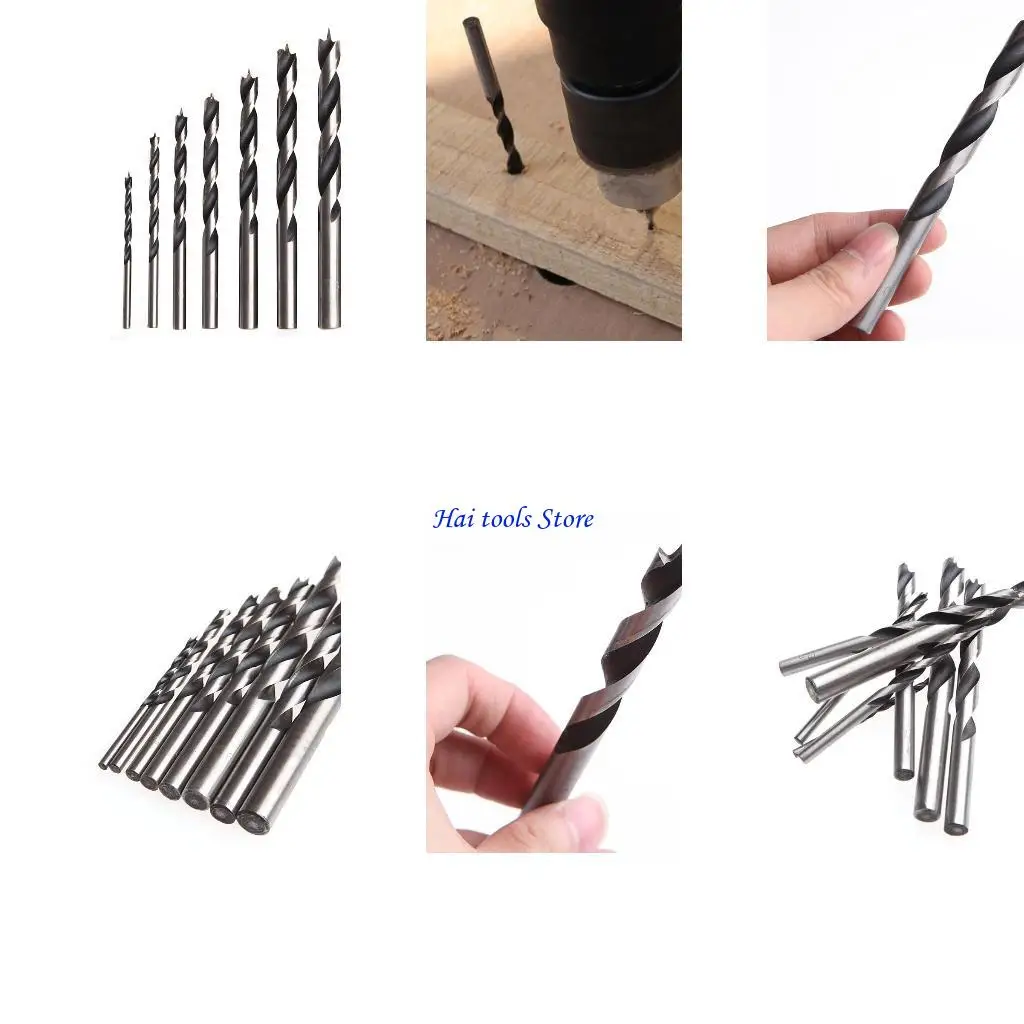 

X37E 8Pcs/Set 3MM-10MM HSS Drill Bits For Woodworking Metal Tools New