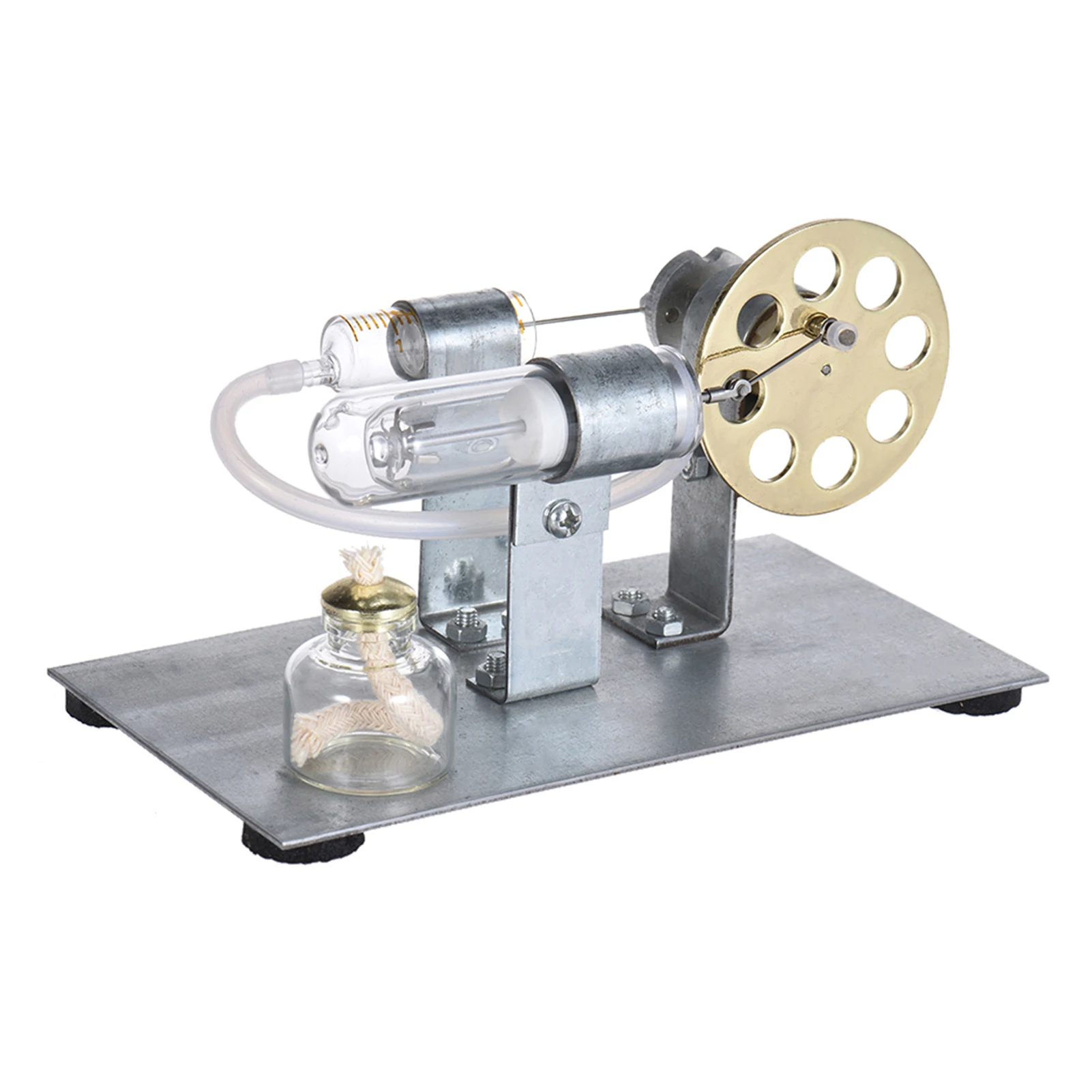 【تخفيضات】محرك ستيرلينغ صغير بالهواء الساخن نموذج محرك تيار قوة الفيزياء تجربة الفيزياء التعليمية #4