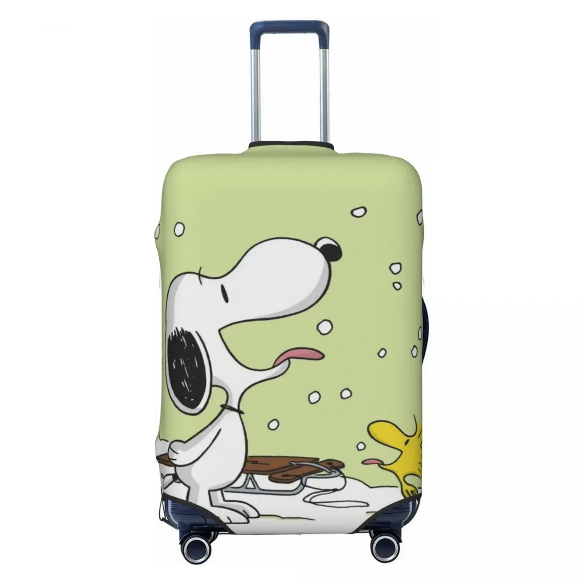 

Funny Beagle Dog Snoopy Luggage Cover Protector Elastic Cartoon Comics Travel Suitcase Covers
