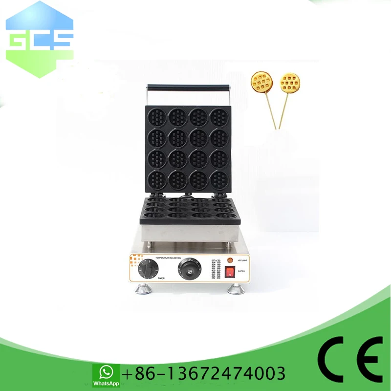 เครื่องทำวาฟเฟิลแบบไม่ติดสแตนเลส16ชิ้นเครื่องทำวาฟเฟิลแบบไม่ติดกระทะเครื่องทำวาฟเฟิลเชิงพาณิชย์