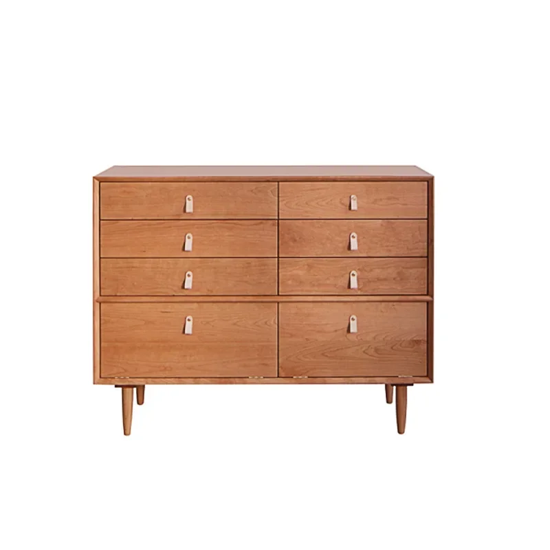 Nordic solid wood chest small apartment multi-layer clothing storage locker