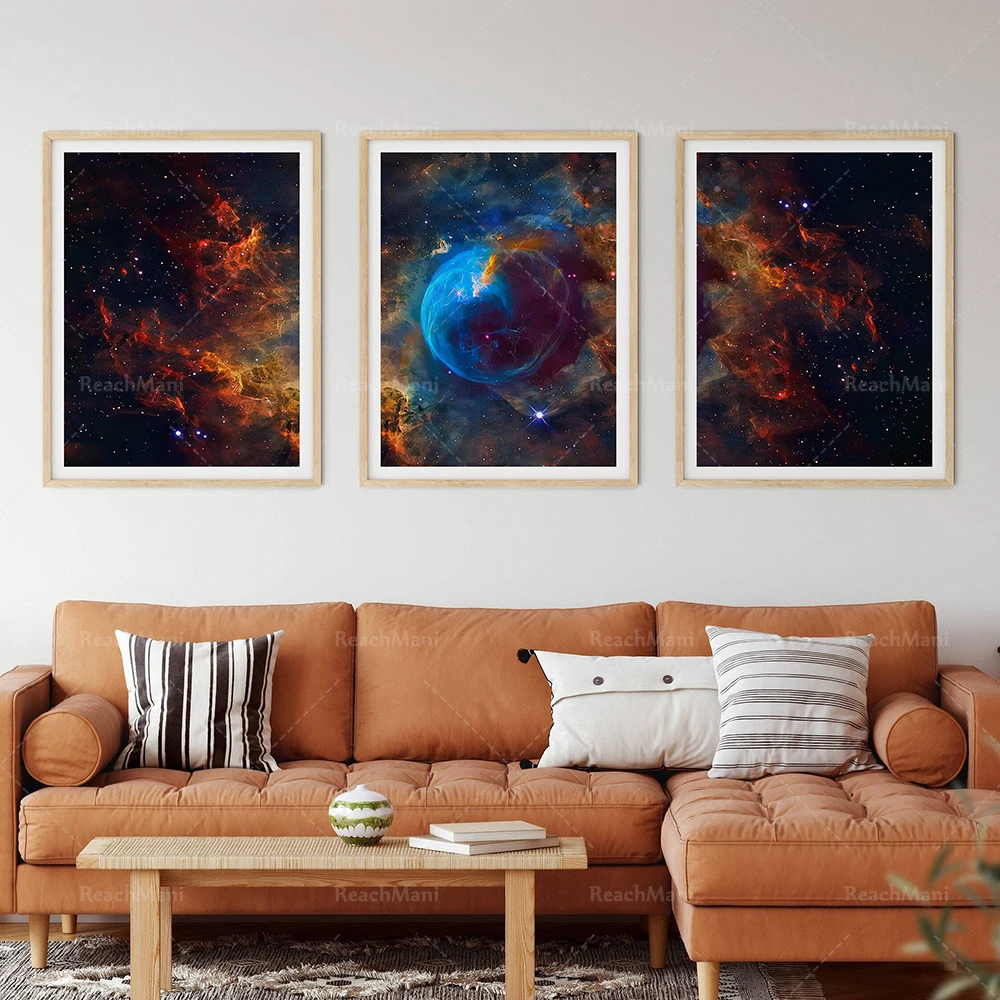 Nebula Space Photo Poster Style Effect Canvas Painting Wall Art Picture Modern Home Decor Aesthetic Art Gift