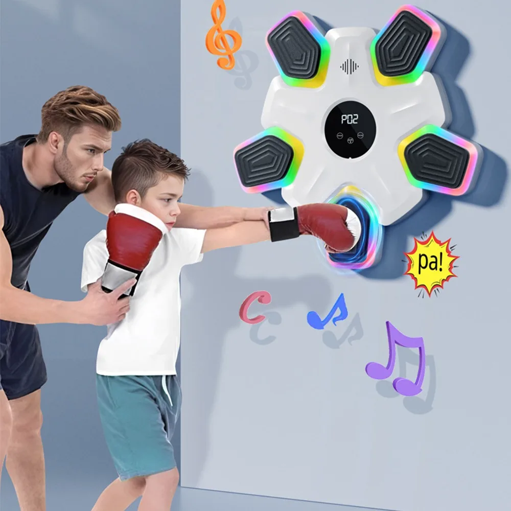 

Boxing Sports Smart Music Boxing Machine Fitness Exercise Bluetooth Punching Pad LED Lighted Sandbag Agility Reaction Exercise