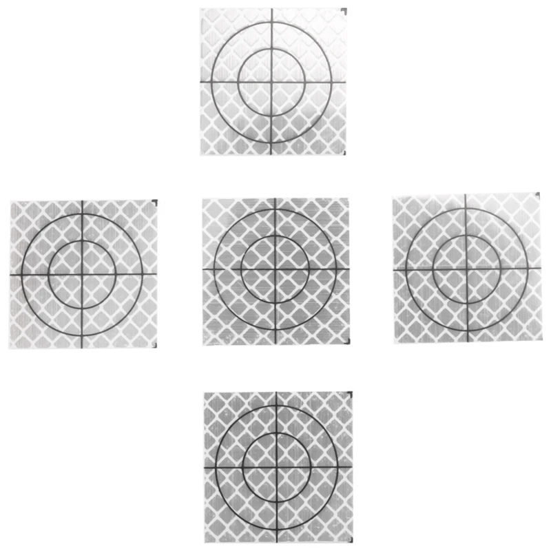 XTECH 1000Pcs Prism Measurement Reflector Sheet Reflective Tape Target Total Station Tunnel Survey 40X40mm