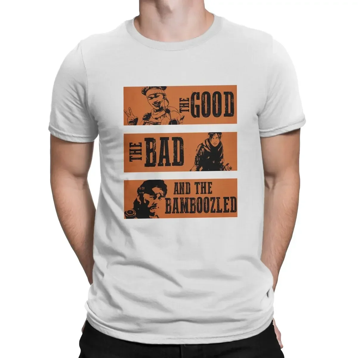 Homme Men's Clothes Polyester T Shirt For Men Apex Legends The Good The Bad The Bamboozled Tshirt  men clothing  COTTON