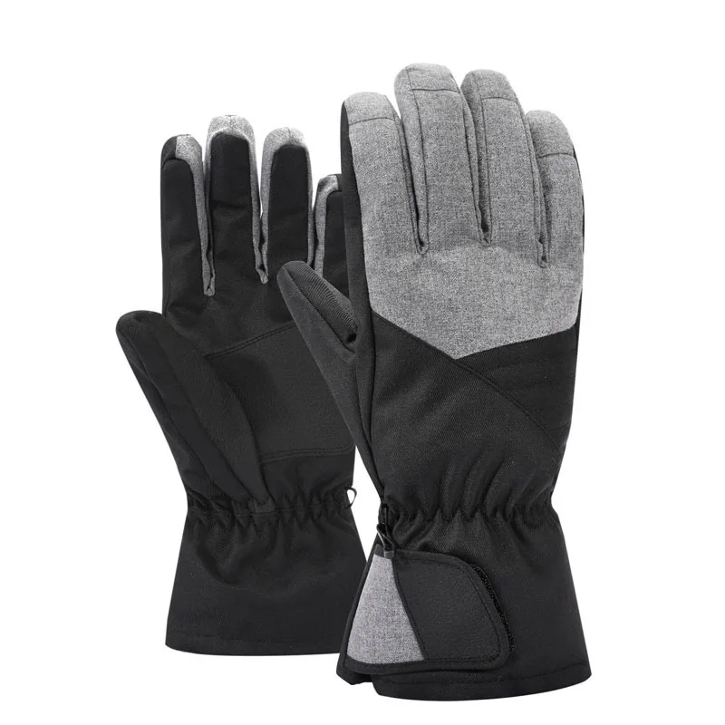 Ski Gloves for Men and Women Waterproof Warm Five Finger Cotton Skiing Snowboarding Motorcycle Gloves Outdoor Sports