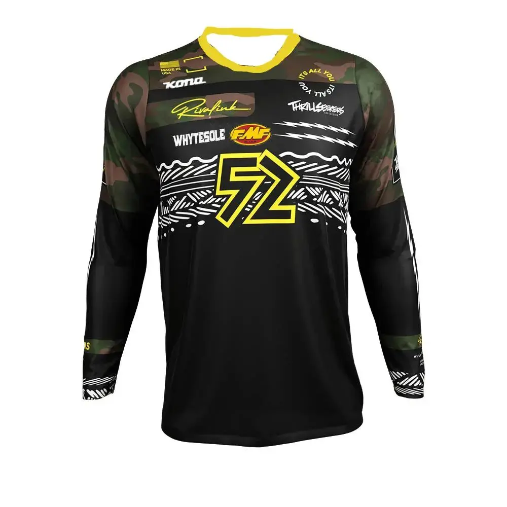LANGÄRMELIGES T-SHIRT FÜR HERREN, MOTOCROSS RIDING JERSEY MOUNTAIN BIKING OUTDOOR SPORTS FITNESS SHIRT LOSE KLEIDUNG