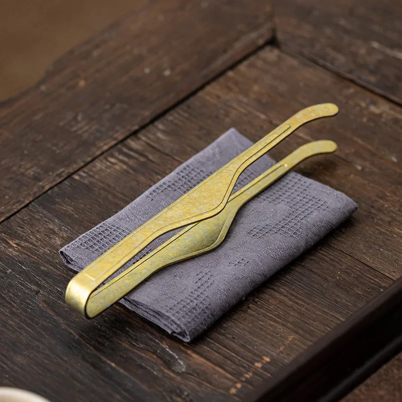 Pure Titanium Non-Slip Tea Pincers Take Teacup Tweezers Tea Making Tools Kombucha Clip High-End Tea Clips