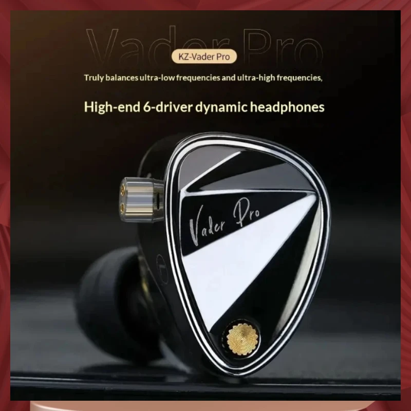 In Stock Kz Vader Pro Hifi Bass In Ear Earphones 6-Driver Dynamic Iem , Two Expetty Tuned Sound Profies Music Headsets Hot Sale